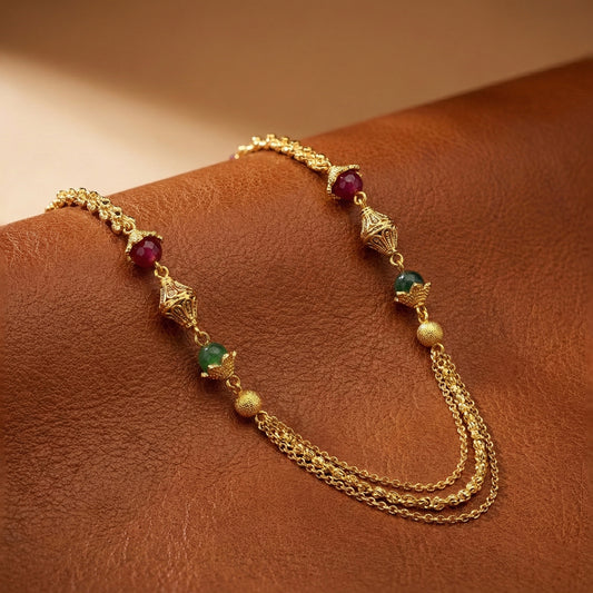 Minimal Mala Necklace Lightweight Everyday Fashion Jewelry