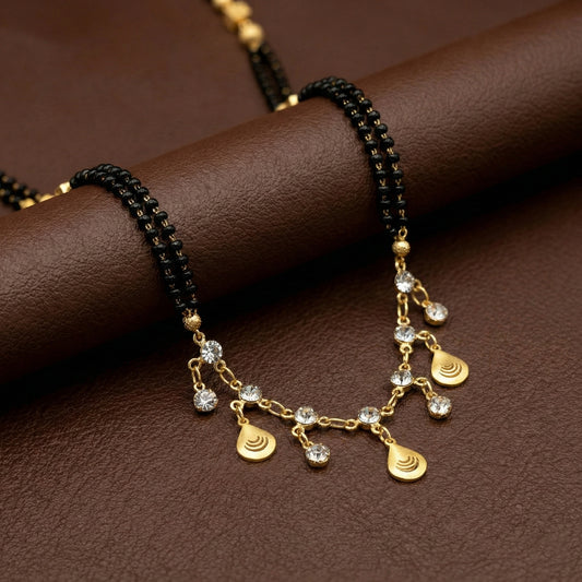 Gold Plated Mangalsutra Lightweight Daily Wear Jewelry