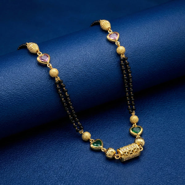 Gold Plated Mangalsutra Minimal Modern Necklace – 18 Inch