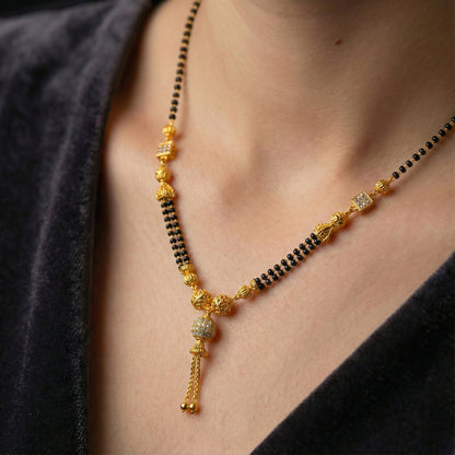 Black Beads Mangalsutra Premium Traditional Necklace for Women