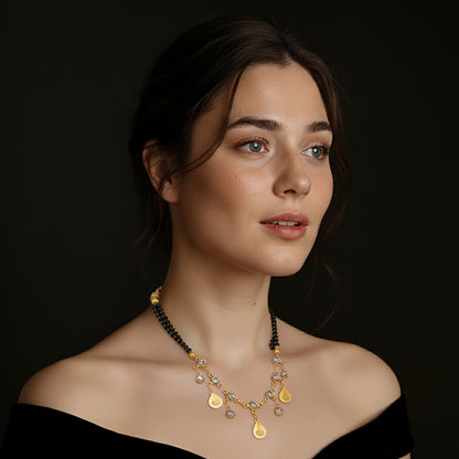 Gold Plated Mangalsutra Lightweight Daily Wear Jewelry