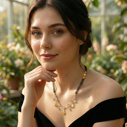 Gold Plated Mangalsutra Lightweight Daily Wear Jewelry