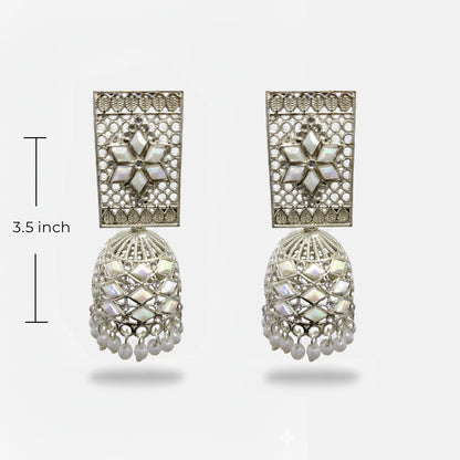 SYBAA Premium Gold-Plated Jhumka Earrings | Korean & Ethnic Fusion Trend 2026